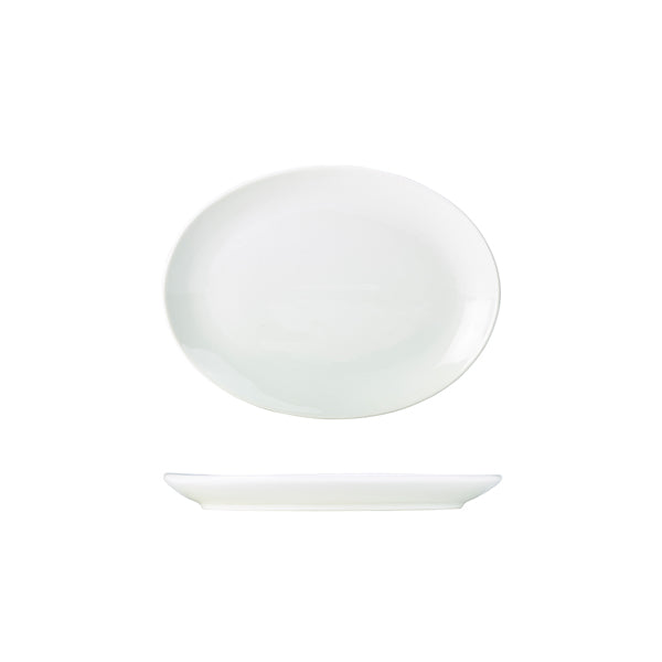 Genware Porcelain Oval Plate 21cm/8.25"