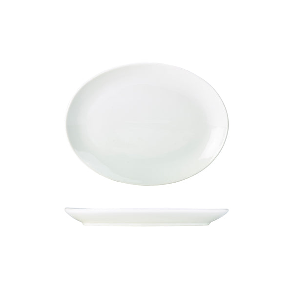 Genware Porcelain Oval Plate 24cm/9.5"