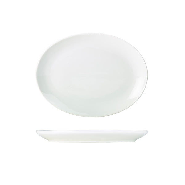 Genware Porcelain Oval Plate 28cm/11"