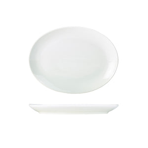 Genware Porcelain Oval Plate 28cm/11"