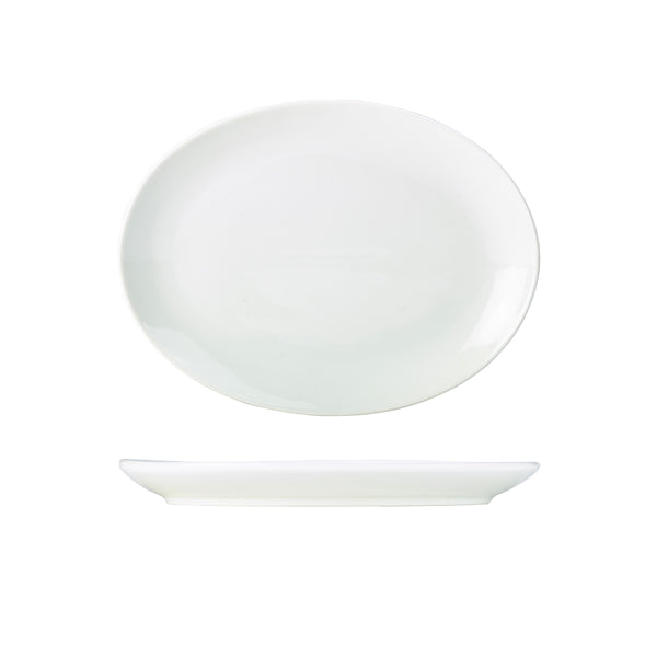 Genware Porcelain Oval Plate 31cm/12.25"