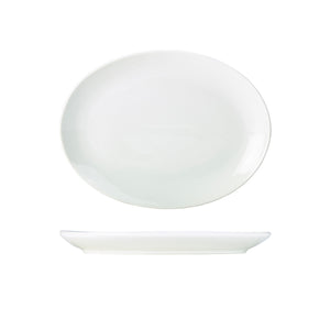 Genware Porcelain Oval Plate 31cm/12.25"