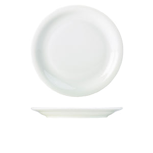 Genware Porcelain Narrow Rim Plate 28cm/11"