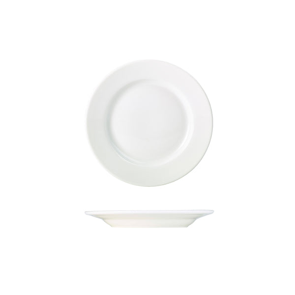 Genware Porcelain Classic Winged Plate 17cm/6.5"