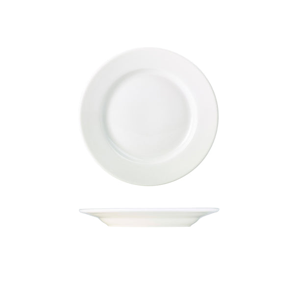 Genware Porcelain Classic Winged Plate 19cm/7.5"