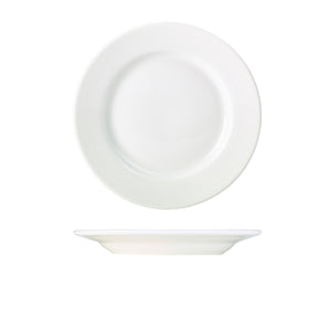 Genware Porcelain Classic Winged Plate 26cm/10.25"