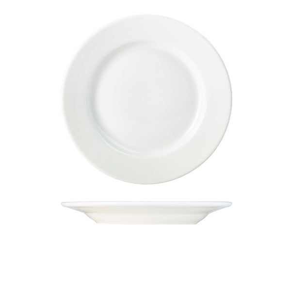 Genware Porcelain Classic Winged Plate 27cm/10.75"