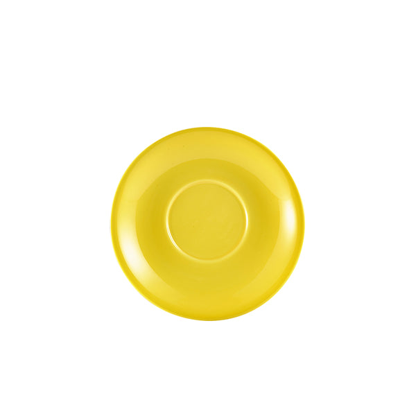 Genware Porcelain Yellow Saucer 16cm
