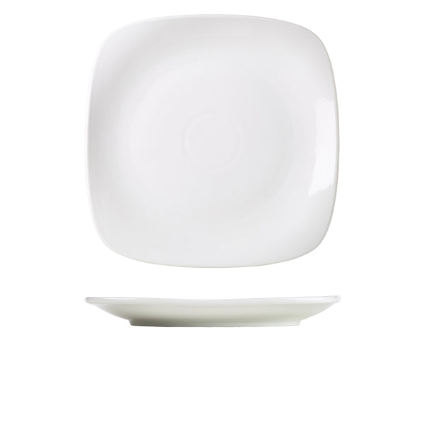 Genware Porcelain Rounded Square Plate 29cm/11.5"