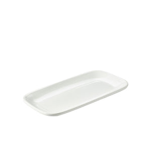 Genware Porcelain Rounded Rectangular Plate 29.5 x 15cm/11.5 x 6"