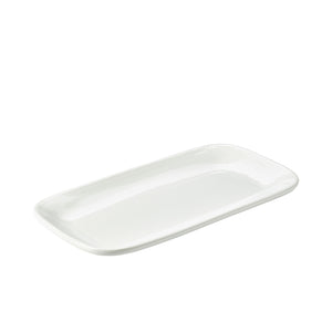 Genware Porcelain Rounded Rectangular Plate 35.5 x 19cm/14 x 7.5"