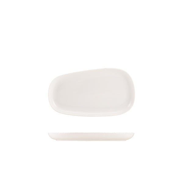 Genware Porcelain Organic Rectangular Plate 24cm/ 9.4