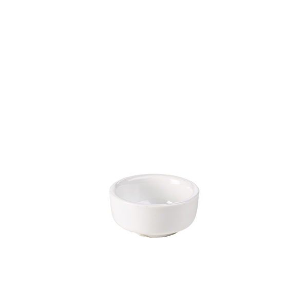 Genware Porcelain Butter Pat 6.5cm/2.5"