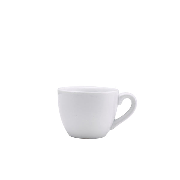 Genware Porcelain Bowl Shaped Cup 9cl/3oz