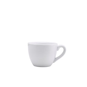 Genware Porcelain Bowl Shaped Cup 9cl/3oz