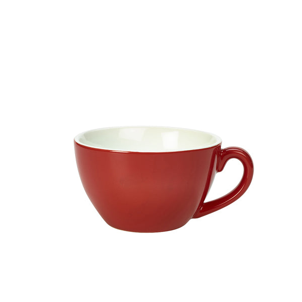 Genware Porcelain Red Bowl Shaped Cup 34cl/12oz
