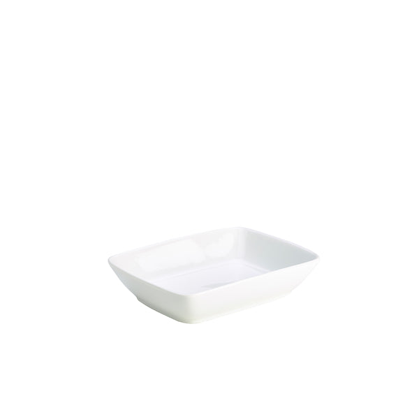 Genware Porcelain Rectangular Dish 19 x 14.5cm/7.5 x 5.75"