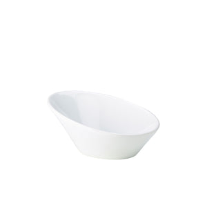 Genware Porcelain Oval Sloping Bowl 16cm/6.25"