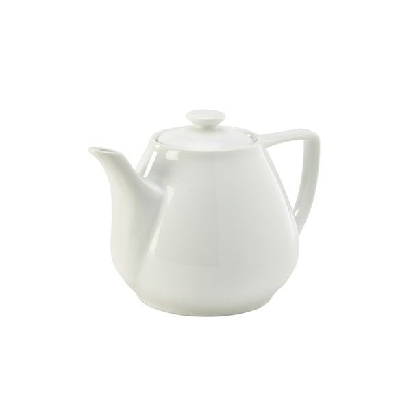 Genware Porcelain Contemporary Teapot 92cl/32oz