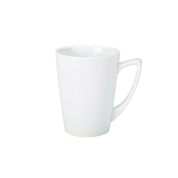 Genware Porcelain Angled Handled Mug 35cl/12.25oz