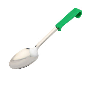 Genware Plastic Handle Spoon Plain Green