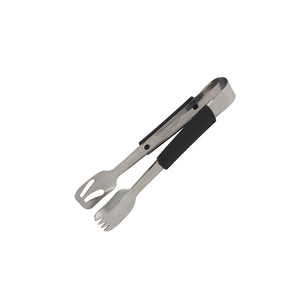 Genware Plastic Handle Buffet Tongs Black