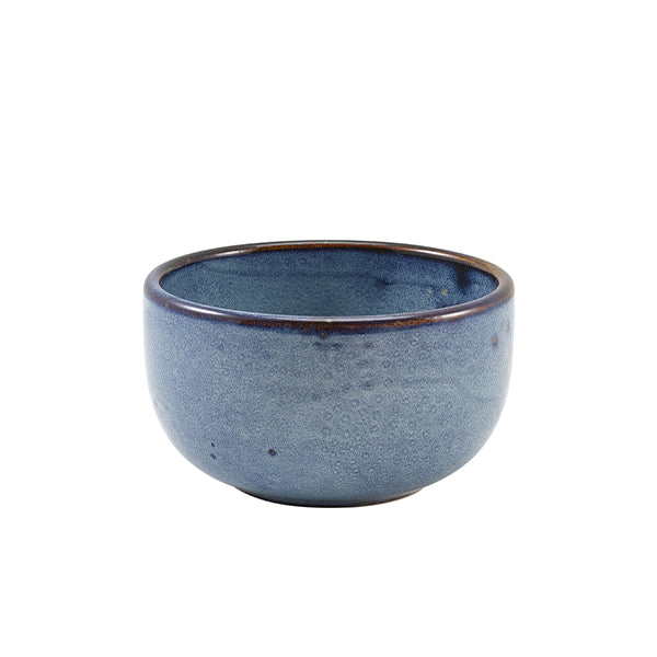 Terra Porcelain Aqua Blue Round Bowl 12.5cm