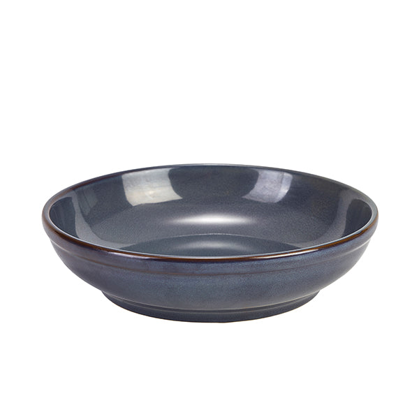 Terra Stoneware Rustic Blue Coupe Bowl 23cm