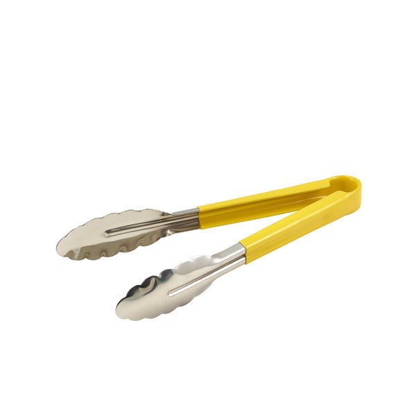 Genware Colour Coded St/St. Tong 31cm Yellow