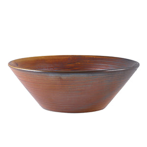 Terra Porcelain Rustic Copper Coupe Plate 19cm