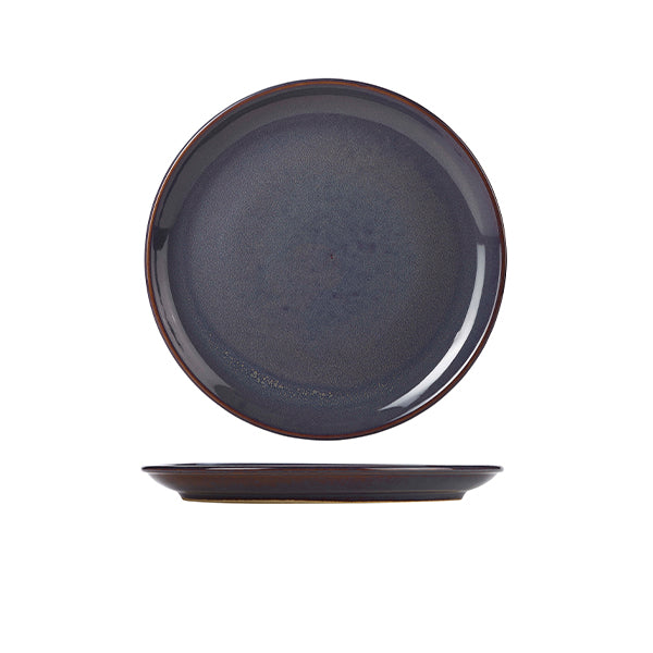 Terra Stoneware Rustic Blue Coupe Plate 19cm