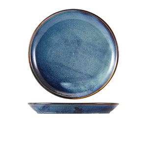 Terra Porcelain Aqua Blue Coupe Plate 27.5cm