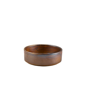 Terra Porcelain Rustic Copper Presentation Bowl 18cm