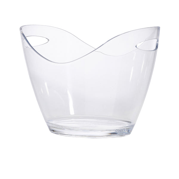 Clear Plastic Champagne Bucket Large