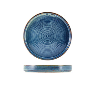 Terra Porcelain Aqua Blue Presentation Plate 18cm