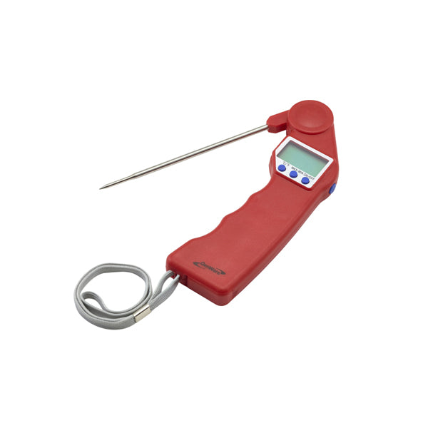 Genware Red Folding Probe Pocket Thermometer