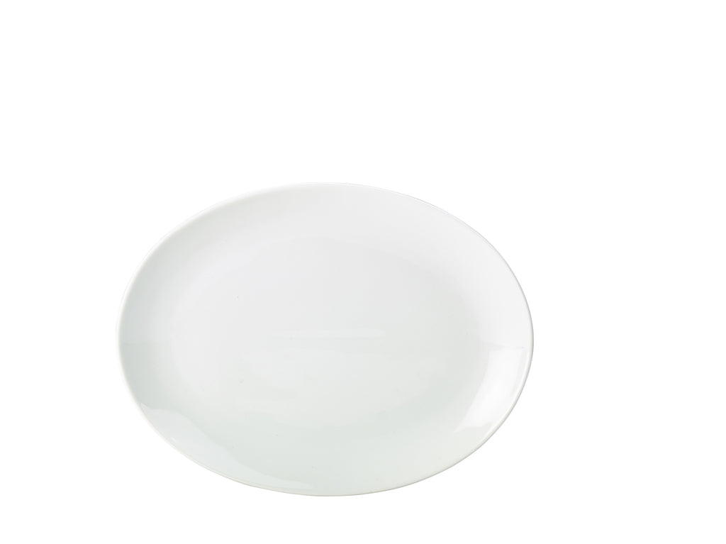 Genware Porcelain Oval Plate 25.4cm/10"