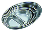 GenWare Stainless Steel Two Division Oval Vegetable Dish 20cm/8"