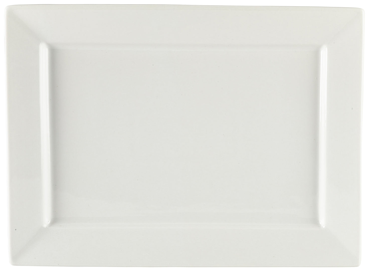 Genware Porcelain Rectangular Plate 33 x 24.5cm/13 x 9.6"