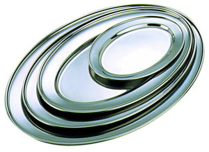 GenWare Stainless Steel Oval Flat 54.5cm/22"