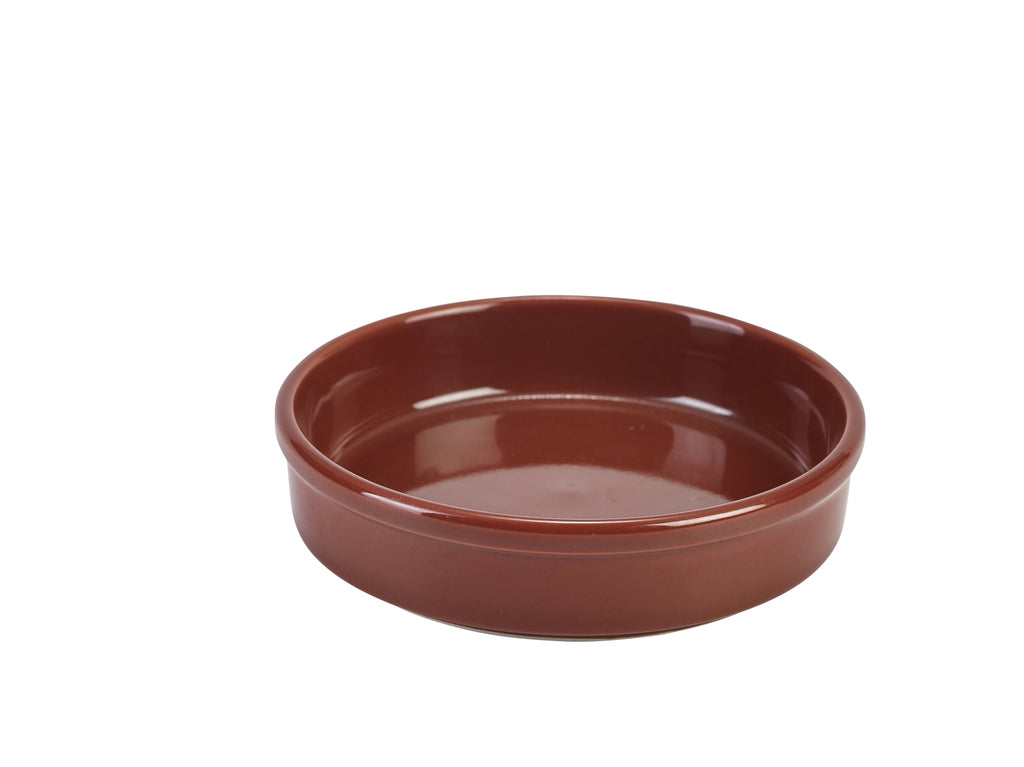 Genware Porcelain Terracotta Round Dish 14.5cm/5.75"