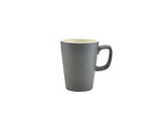 Genware Porcelain Matt Grey Latte Mug 34cl/12oz