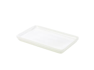 Genware Porcelain Deep Rectangular Dish 26 x 17 x 2.5cm/10.25 x 6.5 x 1"