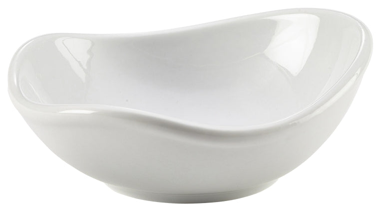 Genware Porcelain Organic Triangular Bowl 12.7cm/5"