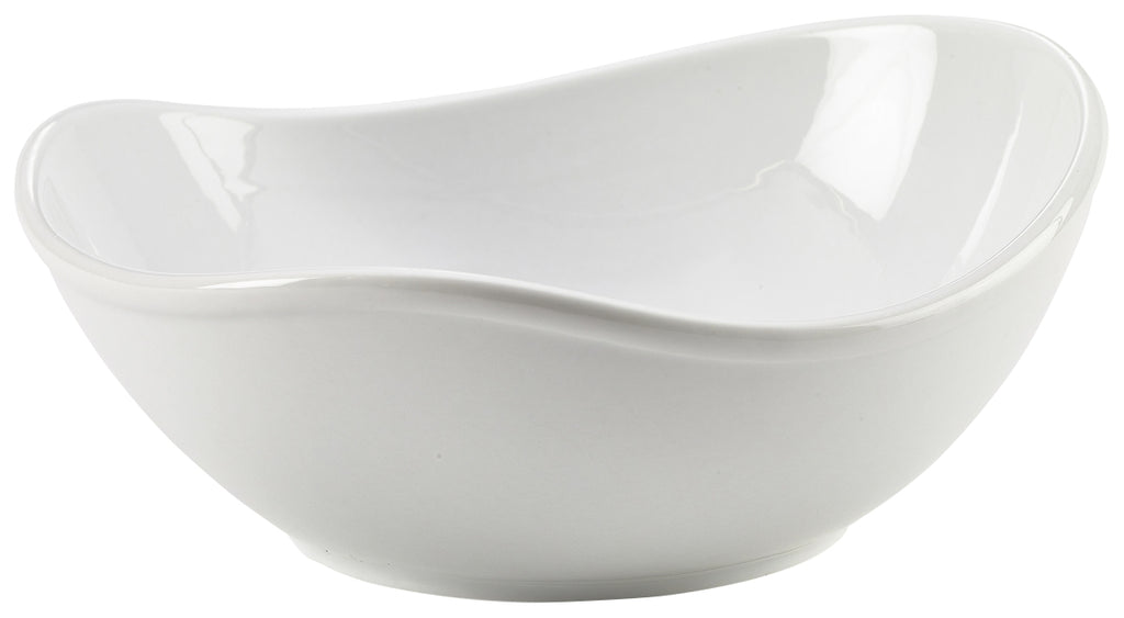 Genware Porcelain Organic Triangular Bowl 21cm/8.25"