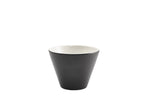 Genware Porcelain Matt Black Conical Bowl 10.5cm/4"