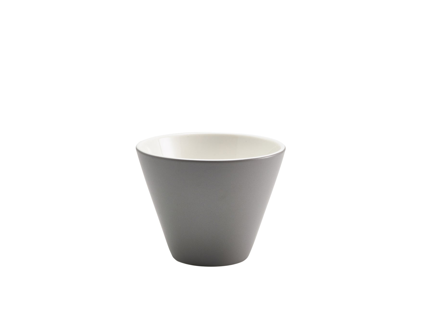 Genware Porcelain Slate Conical Bowl 10.5cm/4"