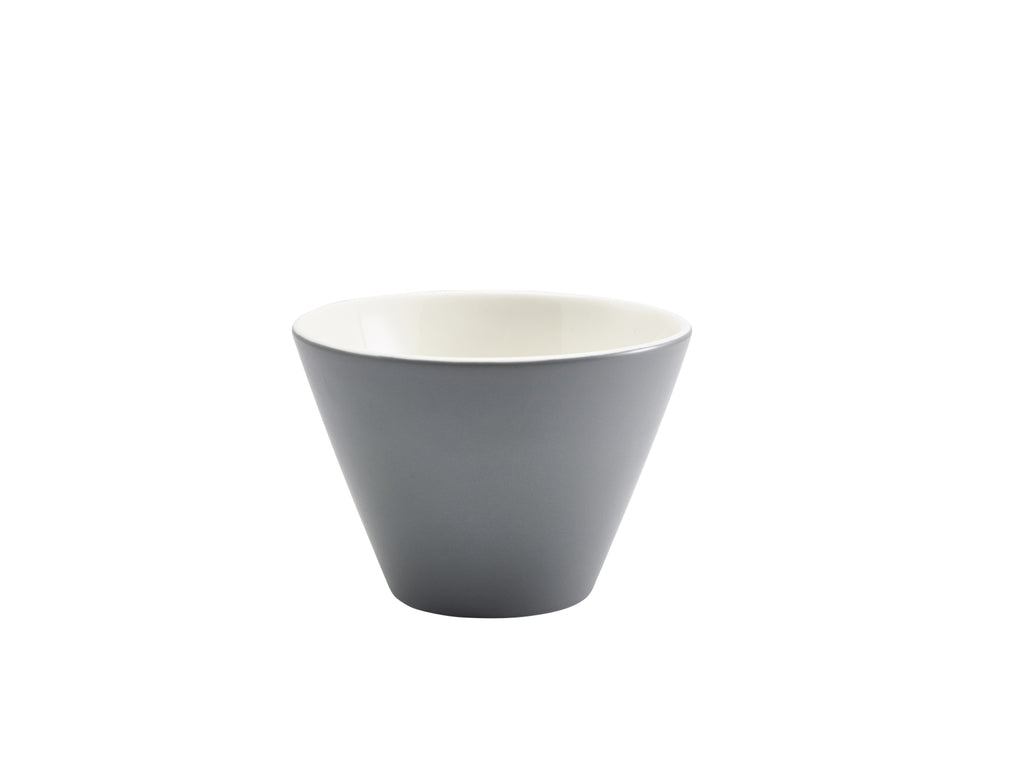 Genware Porcelain Graphite Conical Bowl 12cm/4.75"