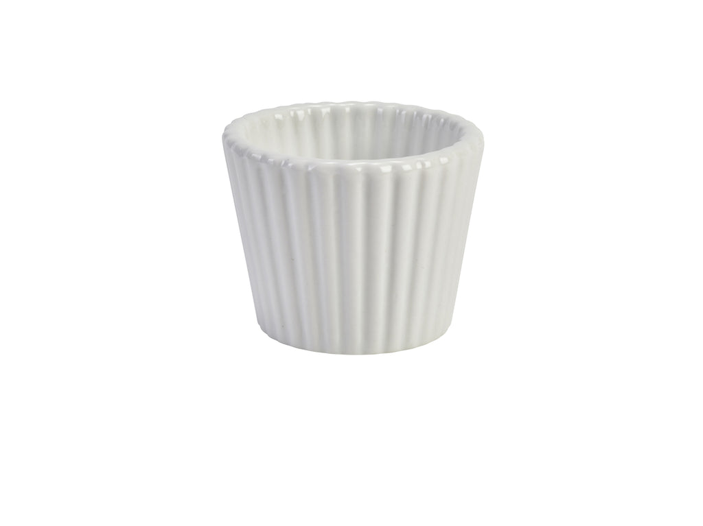 Genware Porcelain Fluted Ramekin 6.8cm/2.75"