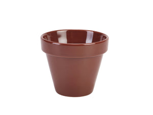 Genware Porcelain Plant Pot 11.5 x 9.5cm/4.5 x 3.75"